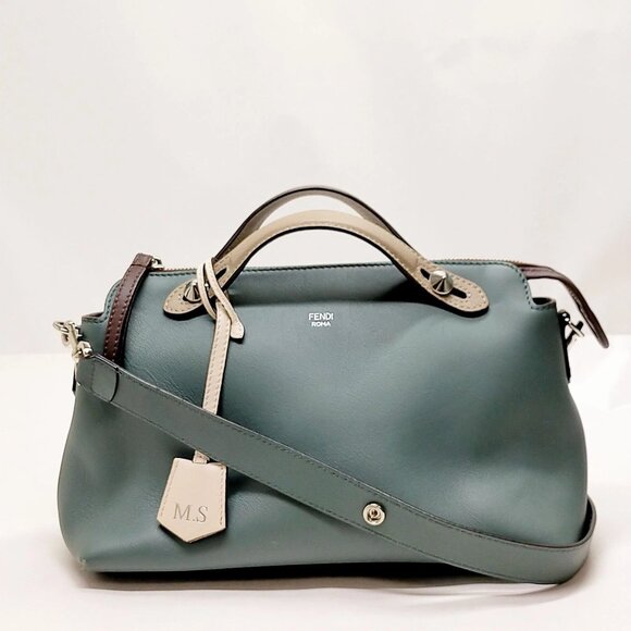 Fendi Hand Bag Green Leather 749-052925 - Picture 1 of 13